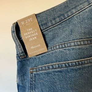 Madewell Perfect Vintage Jean size 29 Tall light blue denim